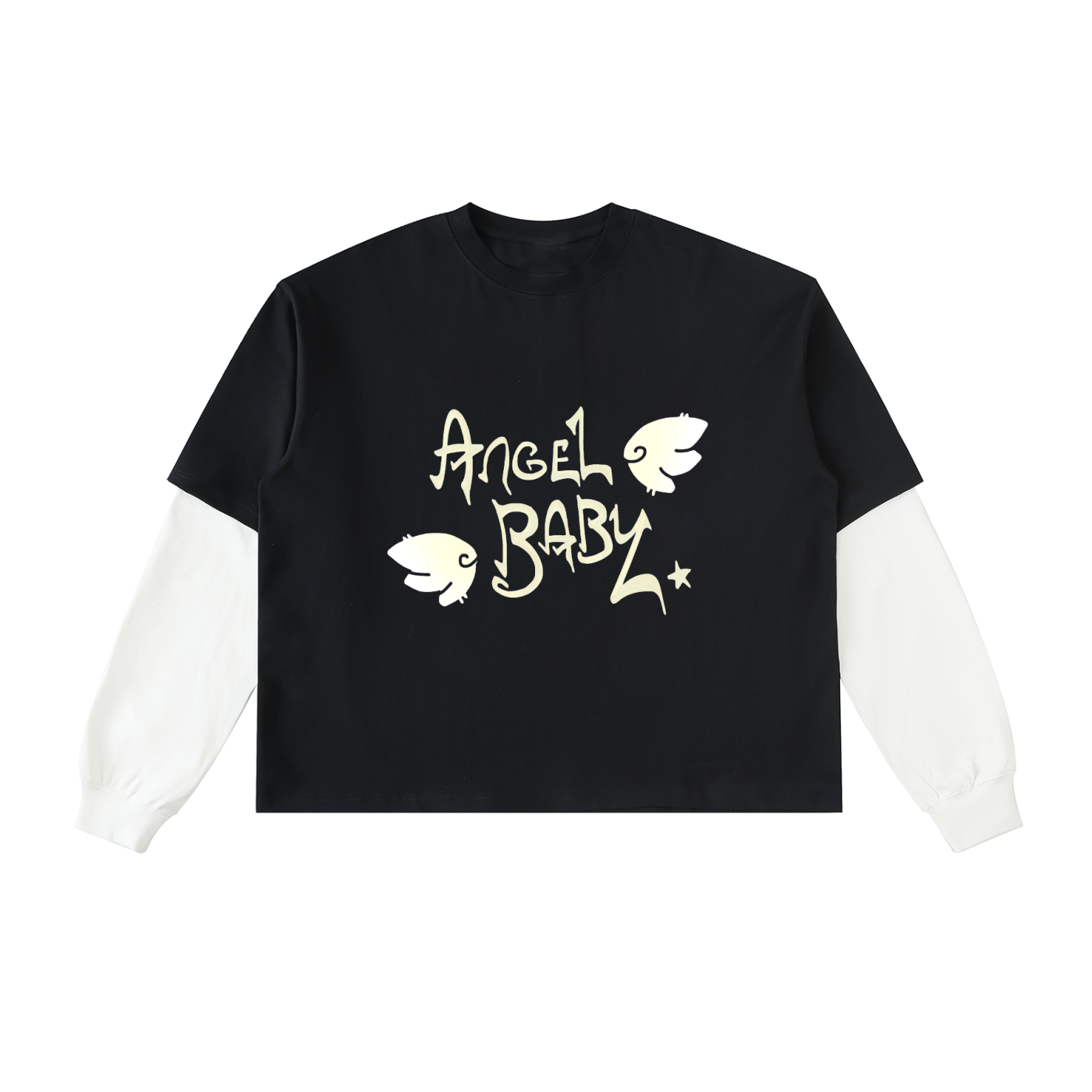 Angel Baby Layered Sleeve T-Shirt