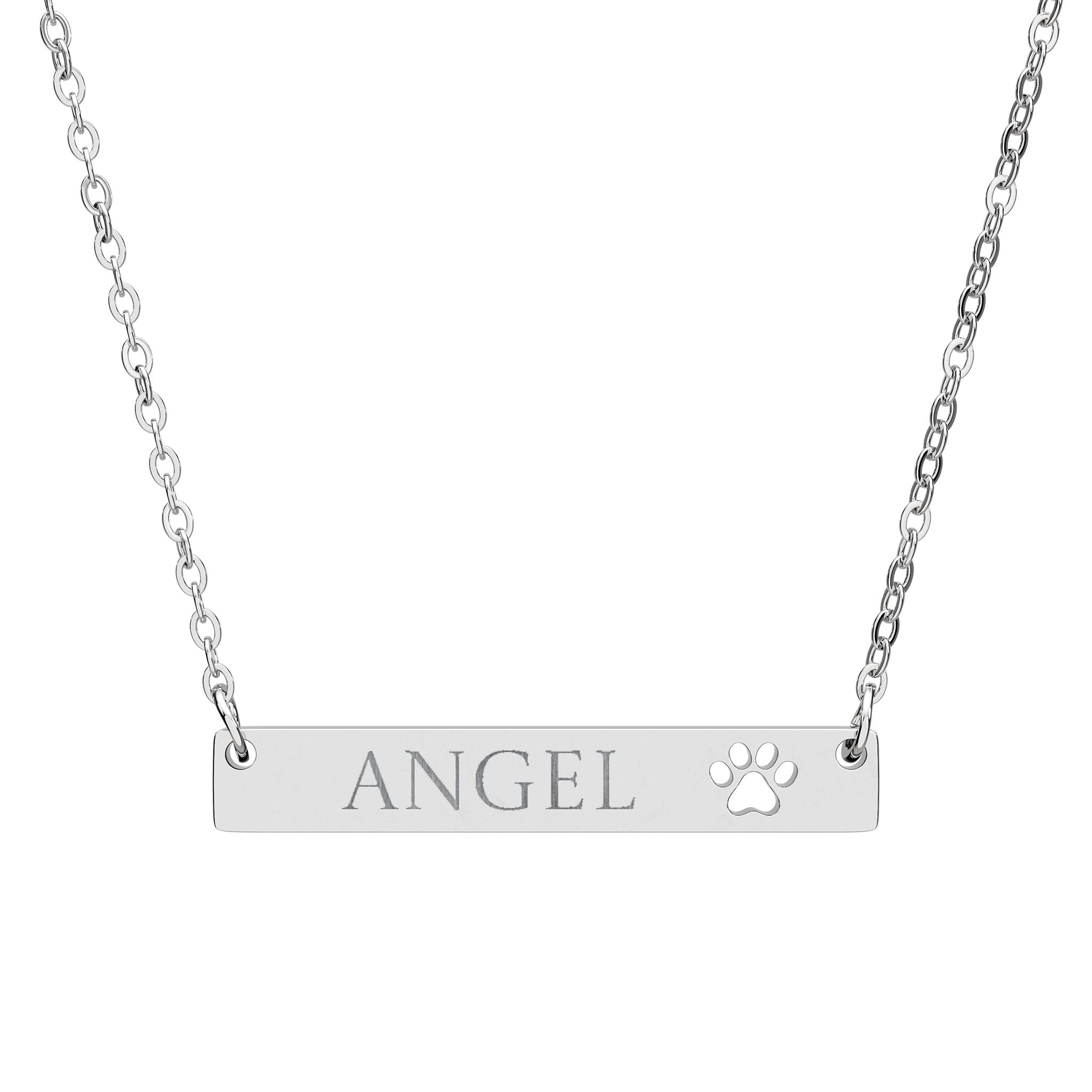 ANGEL Paw Bar Necklace