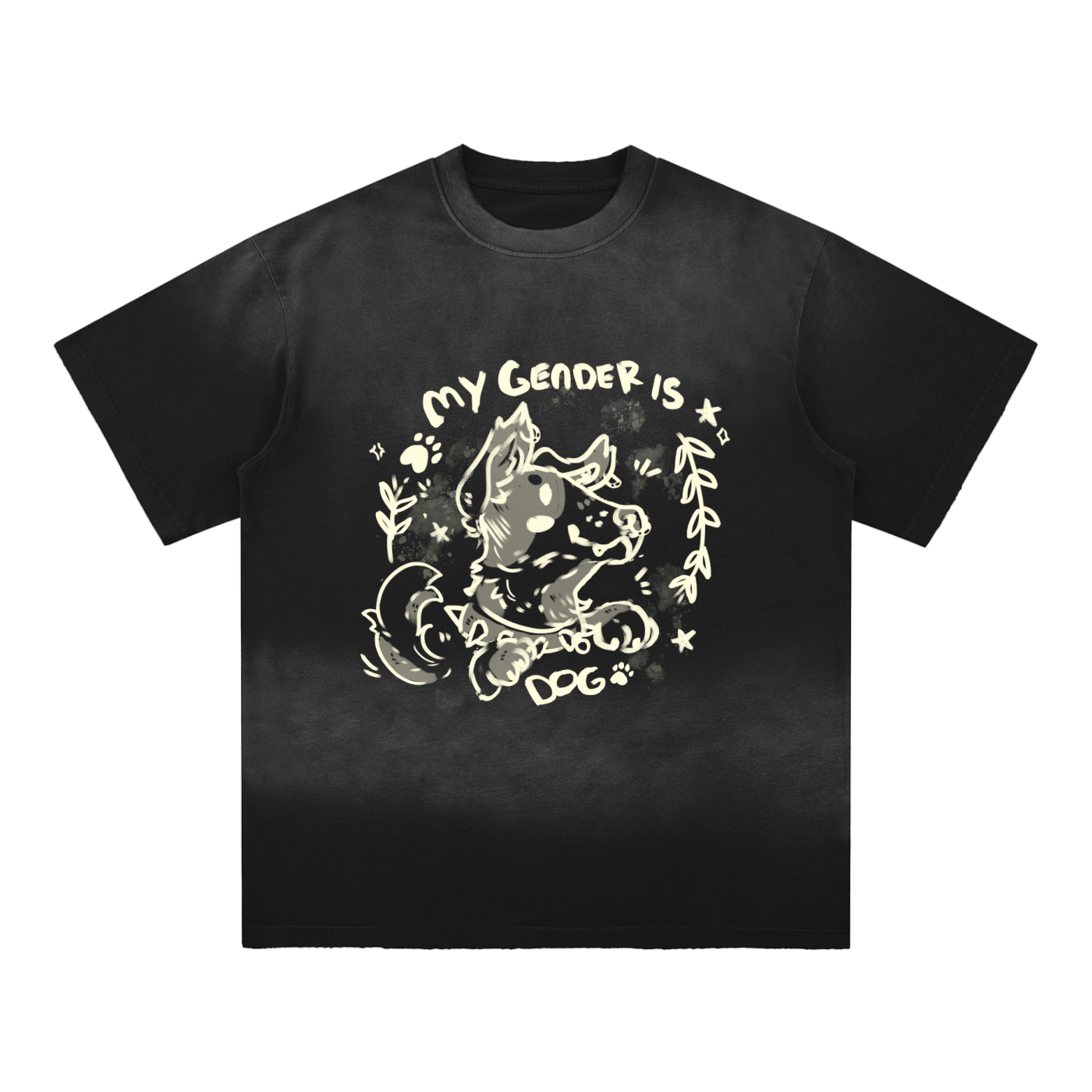 My Gender is Dog Sun Fade T-Shirt