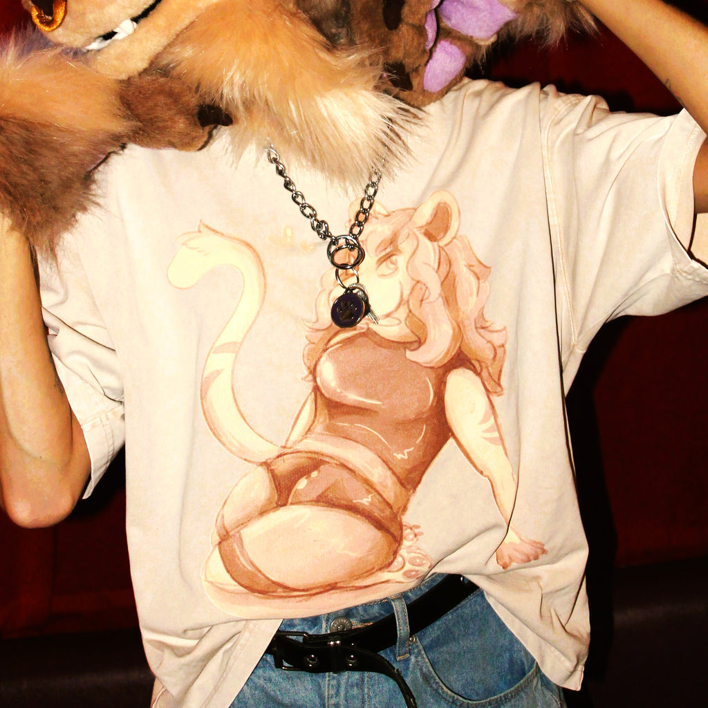 "Reflections" Boxy Oversize Crop Tee