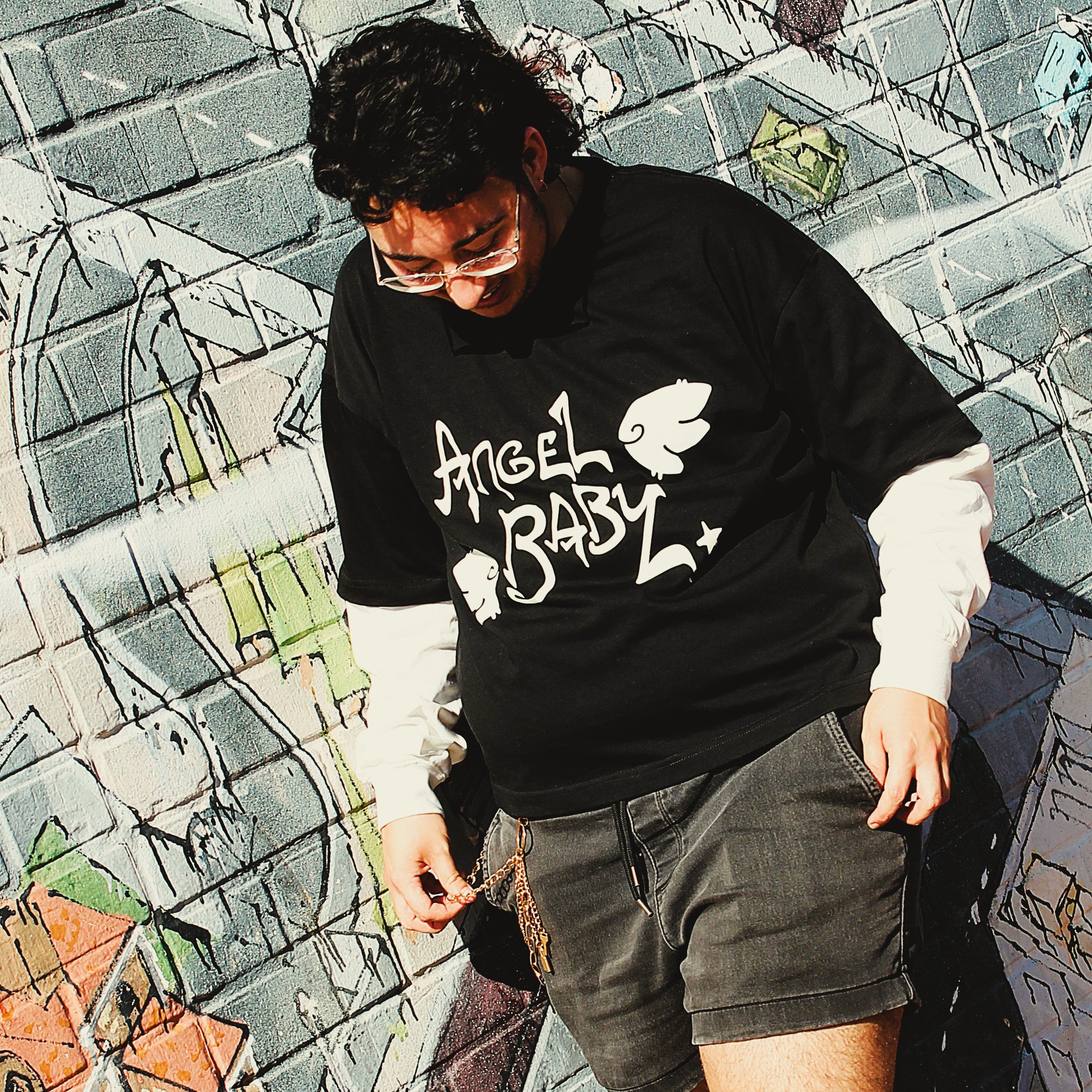 Angel Baby Layered Sleeve T-Shirt