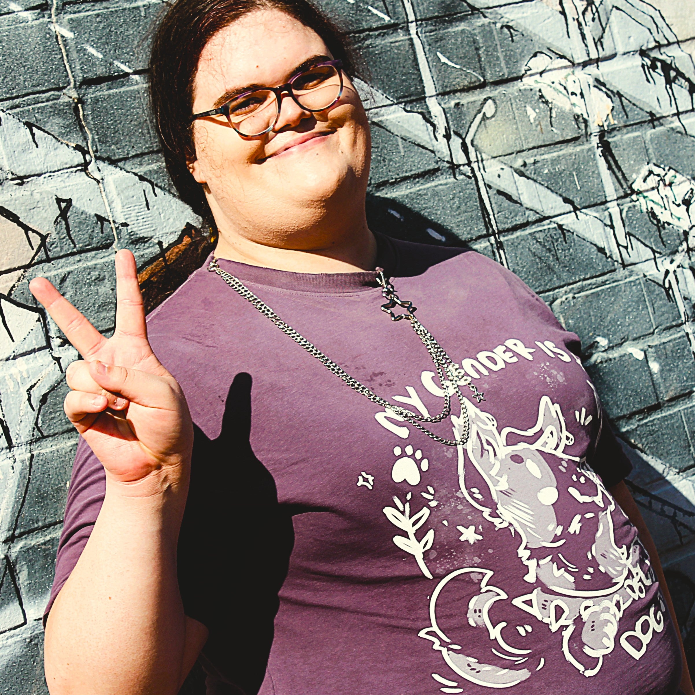 My Gender is Dog Sun Fade T-Shirt